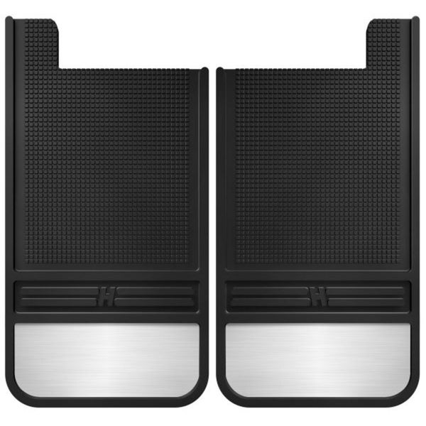 Husky Liners Rubber Rear Mud Flaps 55101 - 12in w/ Weight Husky Liners Rubber Rear Mud Flaps 55101 - 12in w/ Weight